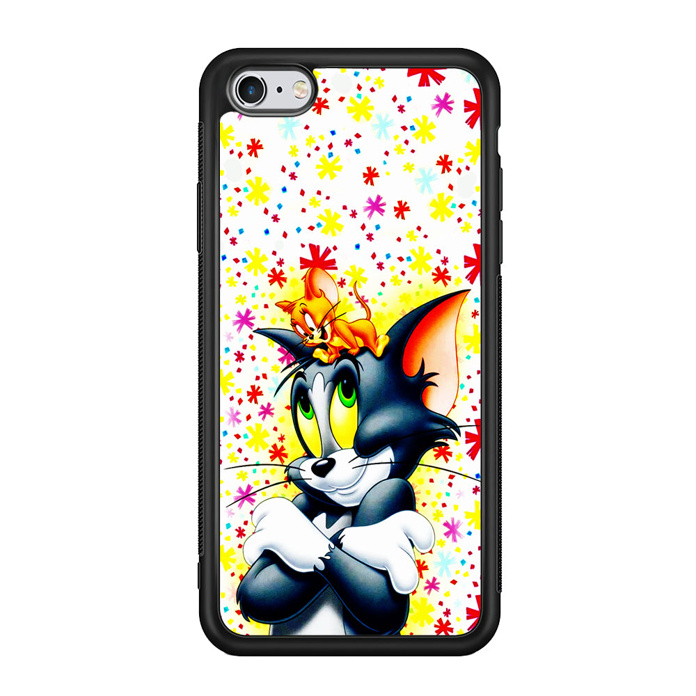 Tom and Jerry Motif iPhone 6 | 6s Case-Phone Case-Rubber Black (2D Case)-Altracase