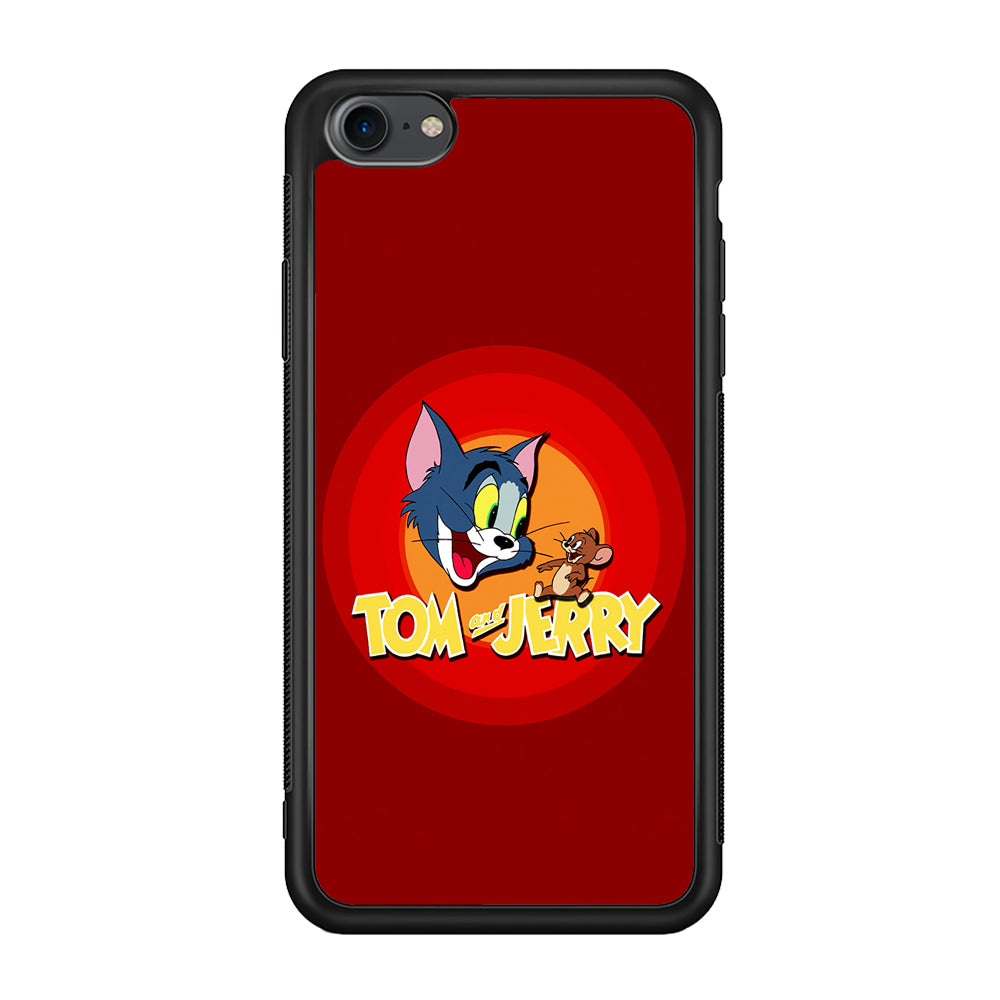 Tom and Jerry Red iPhone 7 Case-Phone Case-Rubber Black (2D Case)-Altracase