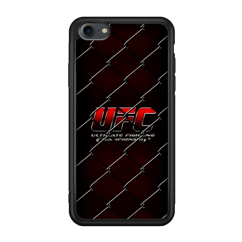 UFC Logo Ring iPhone 7 Case-Phone Case-Rubber Black (2D Case)-Altracase