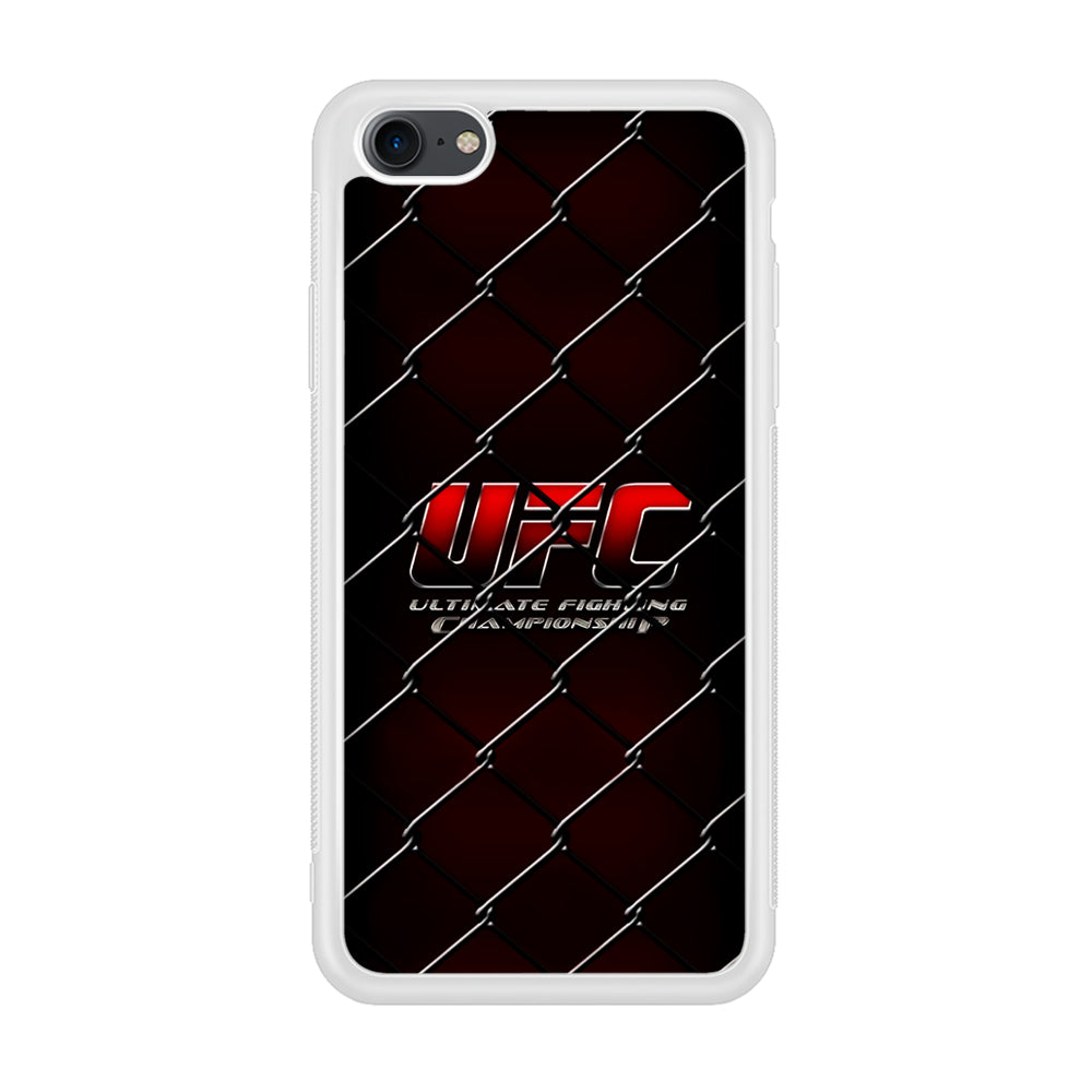 UFC Logo Ring iPhone 7 Case-Phone Case-Rubber White (2D Case)-Altracase