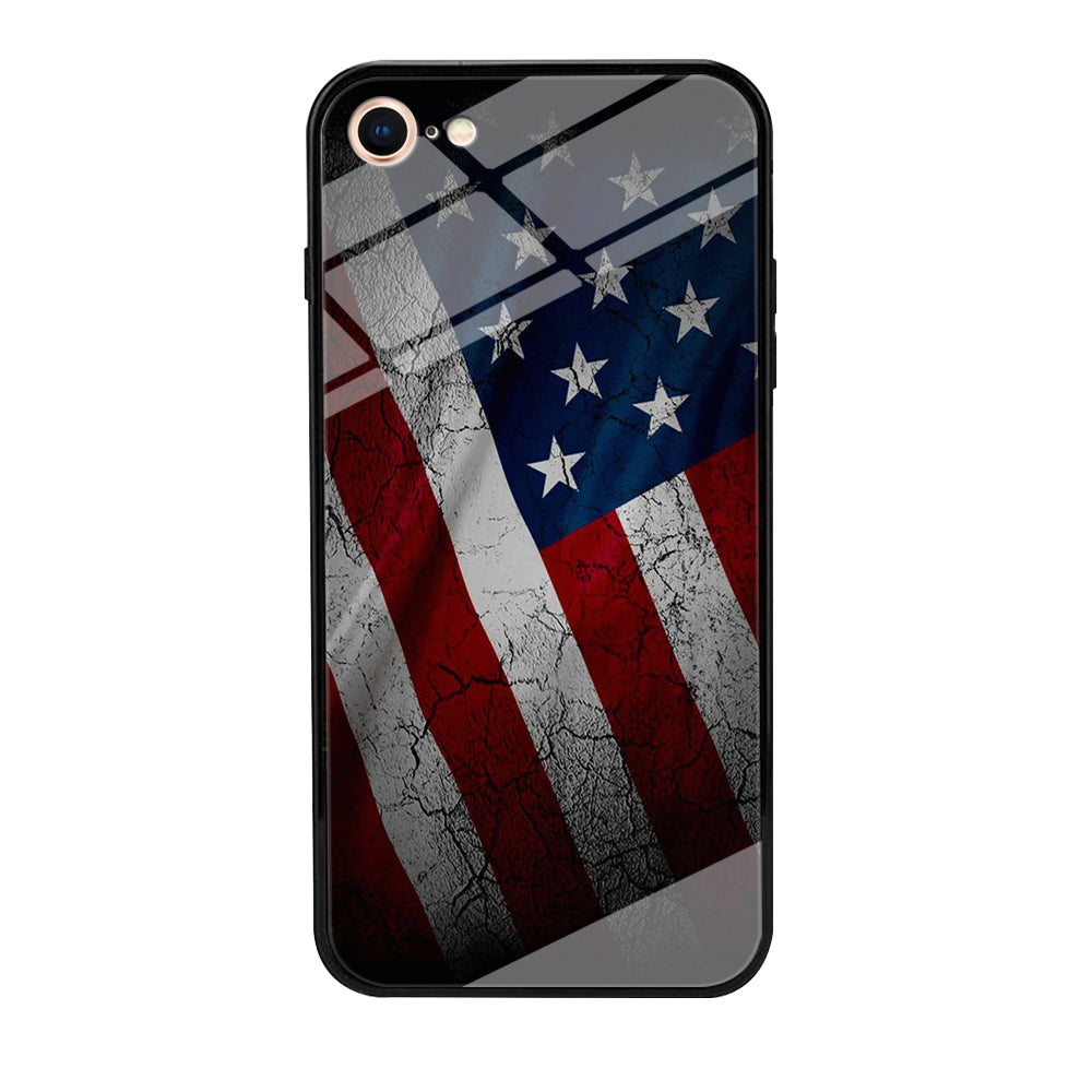 USA Flag 001 iPhone 7 Case-Phone Case-Tempered Glass Case-Altracase