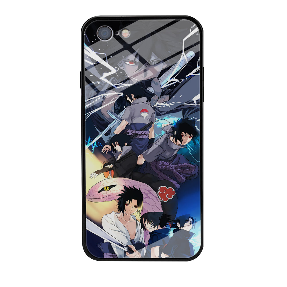Uchiha Sasuke Growth iPhone 6 | 6s Case-Phone Case-Tempered Glass Case-Altracase