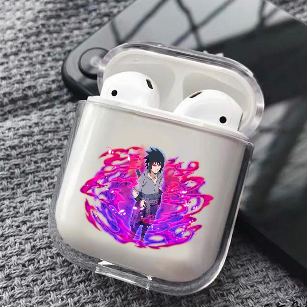 Uchiha Sasuke Hard Plastic Protective Clear Case Cover For Apple Airpods-AirPod Case-Altracase