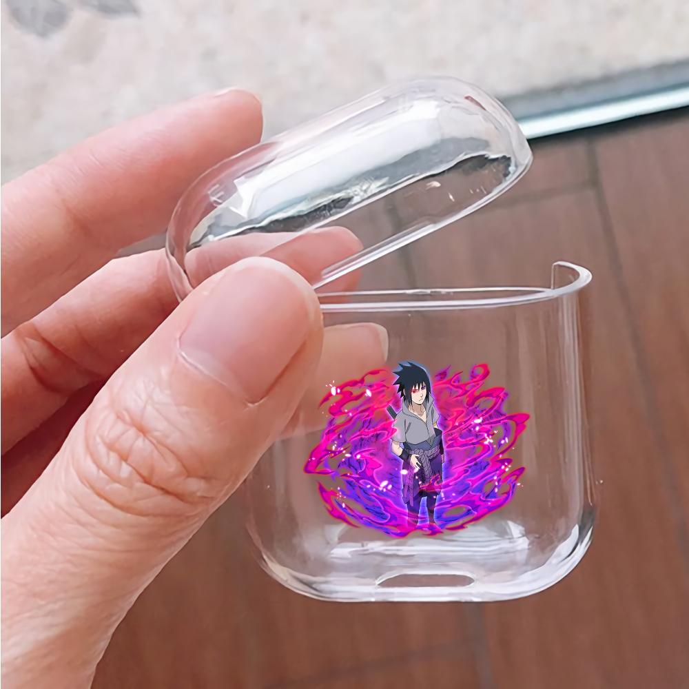 Uchiha Sasuke Hard Plastic Protective Clear Case Cover For Apple Airpods-AirPod Case-Altracase