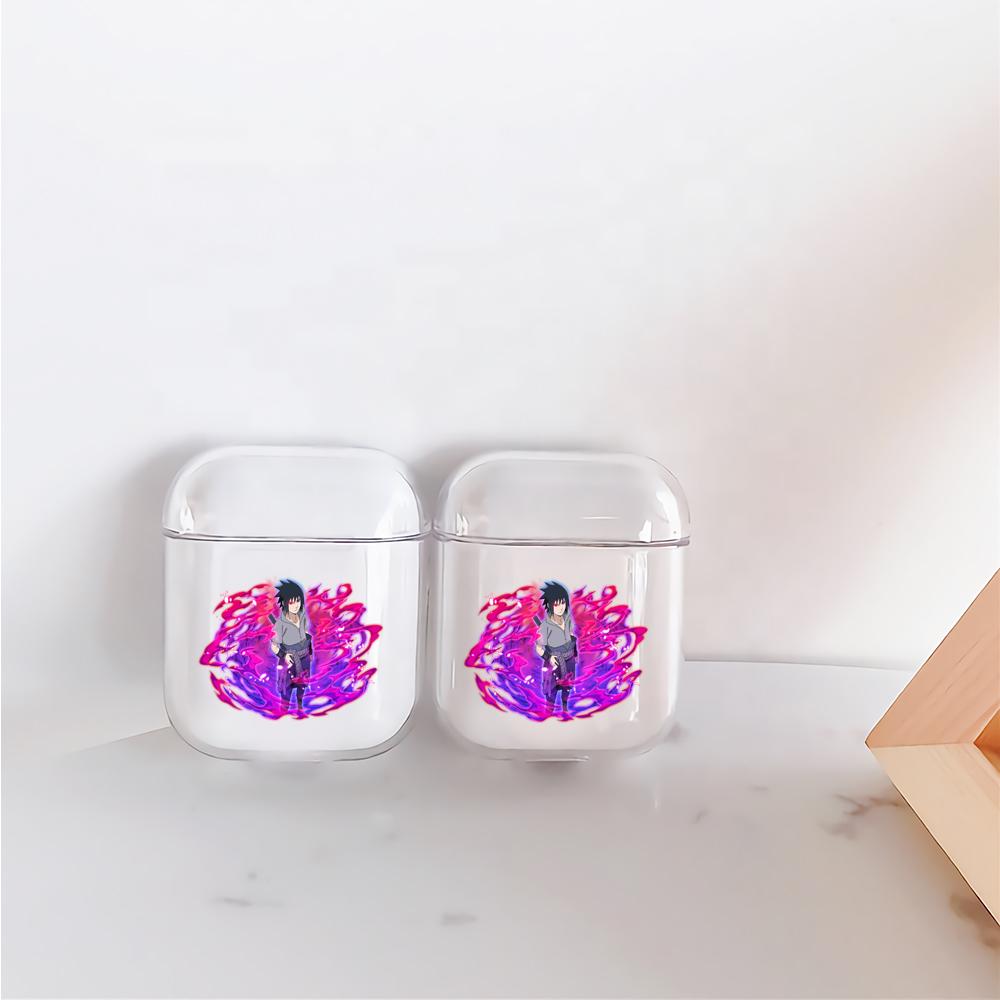 Uchiha Sasuke Hard Plastic Protective Clear Case Cover For Apple Airpods-AirPod Case-Altracase