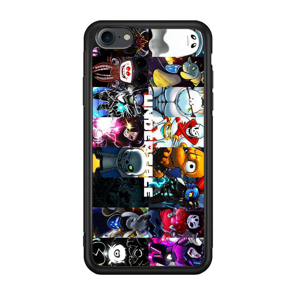 Undertale Collage Art iPhone 7 Case-Phone Case-Rubber Black (2D Case)-Altracase