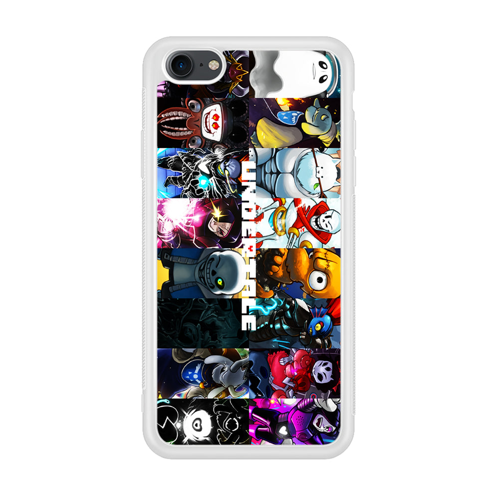 Undertale Collage Art iPhone 7 Case-Phone Case-Rubber White (2D Case)-Altracase