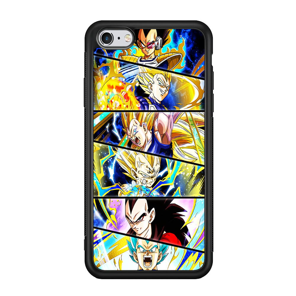 Vegeta Collage Dragon Ball iPhone 6 Plus | 6s Plus Case-Phone Case-Rubber Black (2D Case)-Altracase