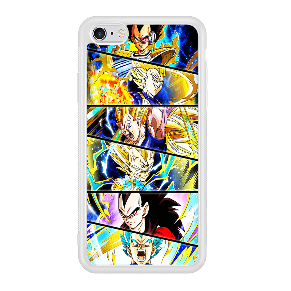Vegeta Collage Dragon Ball iPhone 6 Plus | 6s Plus Case-Phone Case-Rubber White (2D Case)-Altracase