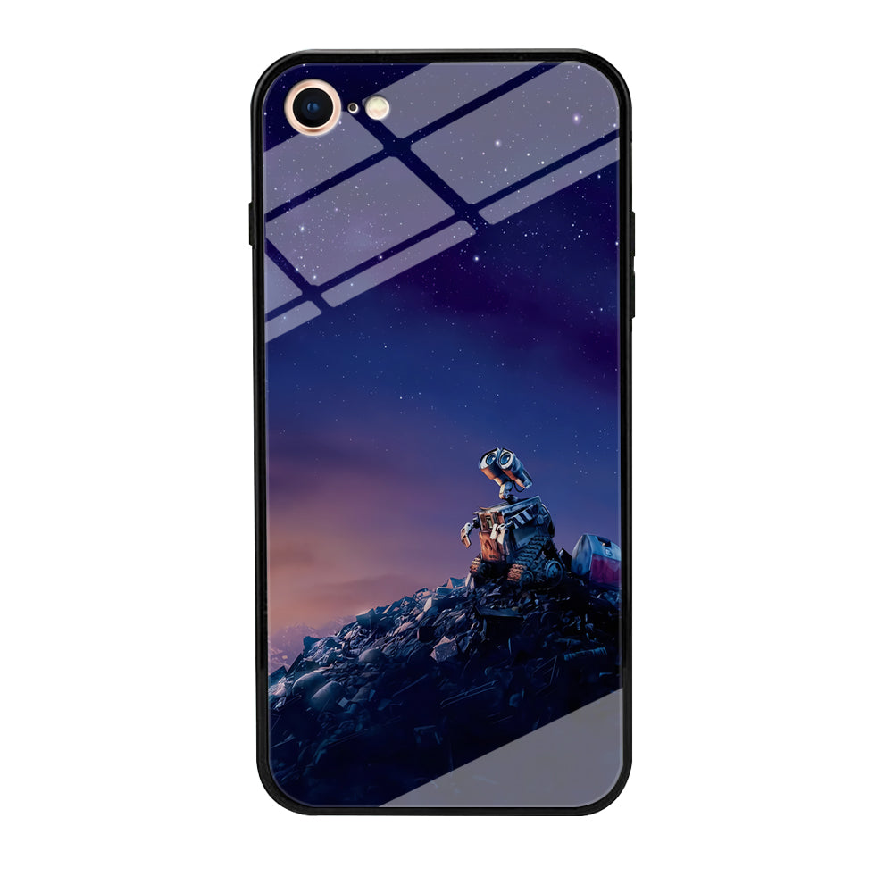 Wall-e Looks Up at The Sky iPhone 7 Case-Phone Case-Tempered Glass Case-Altracase
