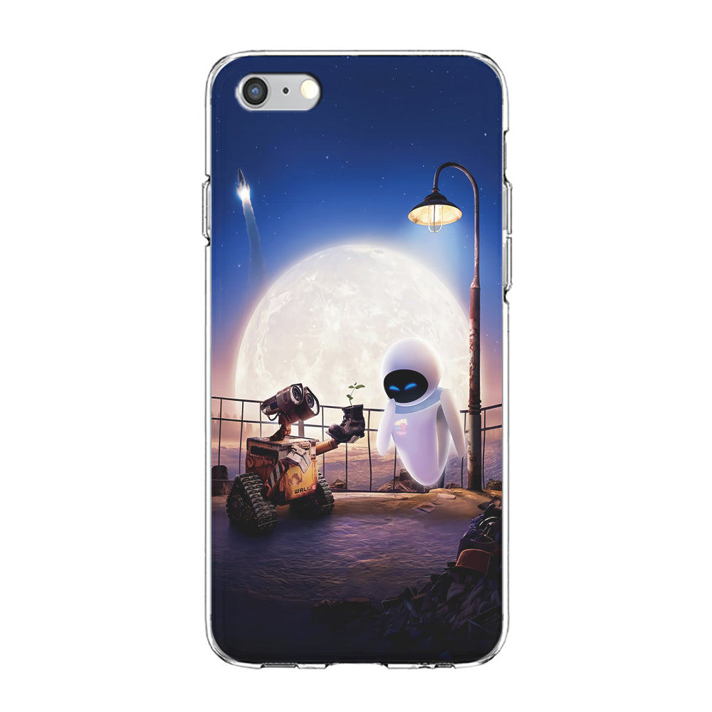 Wall-e With The Couple iPhone 6 Plus | 6s Plus Case-Phone Case-Clear Soft Case-Altracase