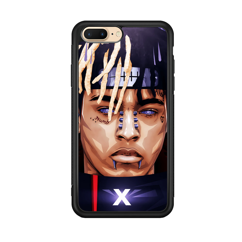 XXXTentacion Akatsuki iPhone 7 Plus Case-Phone Case-Rubber Black (2D Case)-Altracase