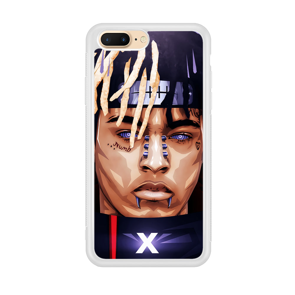XXXTentacion Akatsuki iPhone 7 Plus Case-Phone Case-Rubber White (2D Case)-Altracase