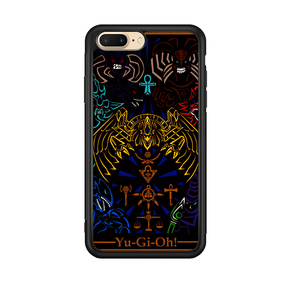 Yu-Gi-Oh Egyptian Gods Card iPhone 7 Plus Case-Phone Case-Rubber Black (2D Case)-Altracase