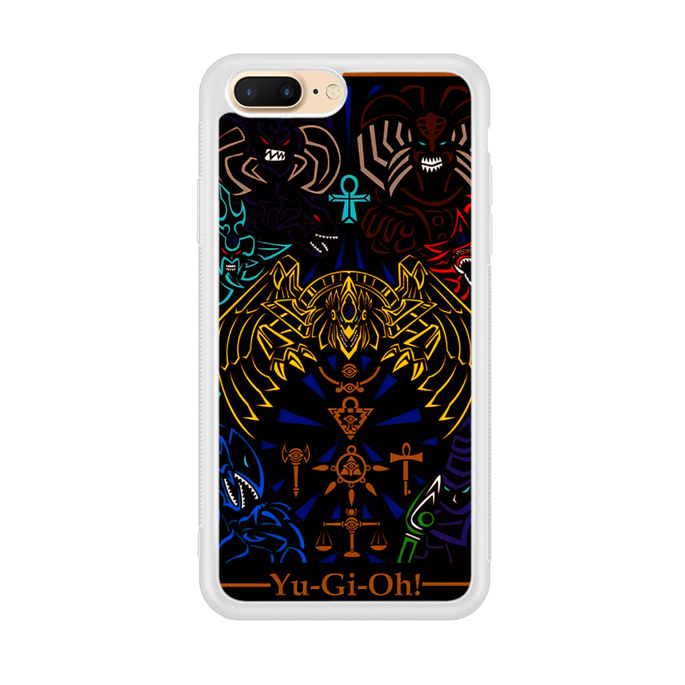 Yu-Gi-Oh Egyptian Gods Card iPhone 7 Plus Case-Phone Case-Rubber White (2D Case)-Altracase