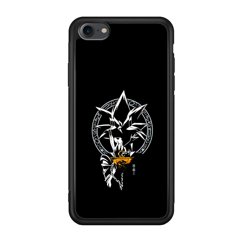 Yu-Gi-Oh Yugi Muto Black iPhone 7 Case-Phone Case-Rubber Black (2D Case)-Altracase