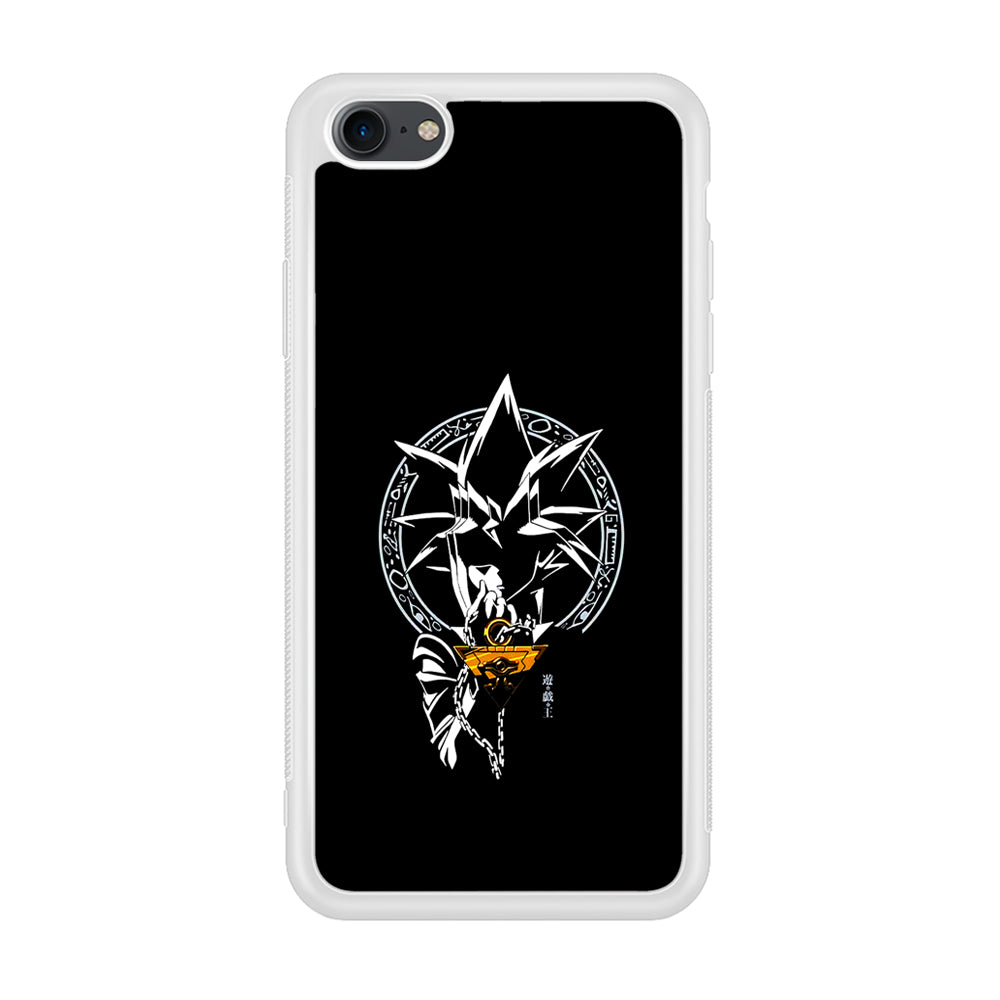 Yu-Gi-Oh Yugi Muto Black iPhone 7 Case-Phone Case-Rubber White (2D Case)-Altracase