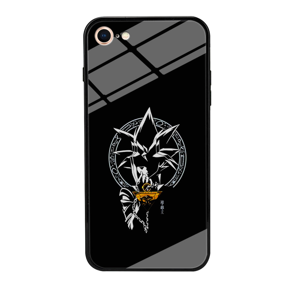 Yu-Gi-Oh Yugi Muto Black iPhone 7 Case-Phone Case-Tempered Glass Case-Altracase