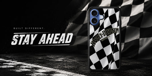 Harley Davidson Black White Flag iPhone 17 Case