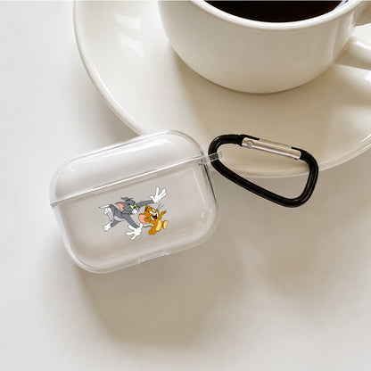 Tom and Jerry Protective Apple AirPods Pro 3 Clear Case | Shockproof Cover
