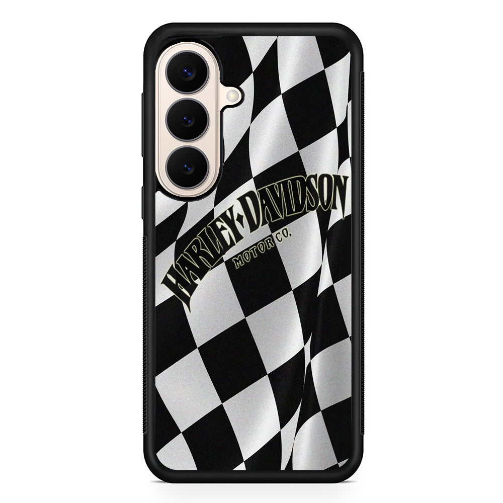 Harley Davidson Black White Flag Samsung Galaxy S26 Case – Slim Protective Phone Cover