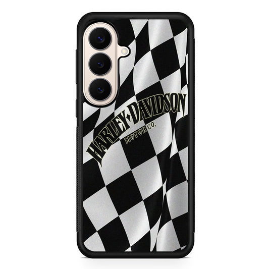 Harley Davidson Black White Flag Samsung Galaxy S26 Case – Slim Protective Phone Cover