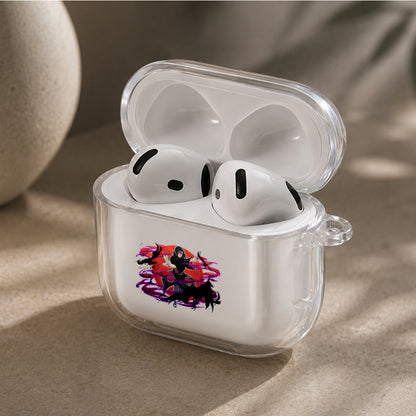 Uchiha Itachi Crow Jutsu Protective Apple Airpods 4 Clear Case - Durable Clear Protection