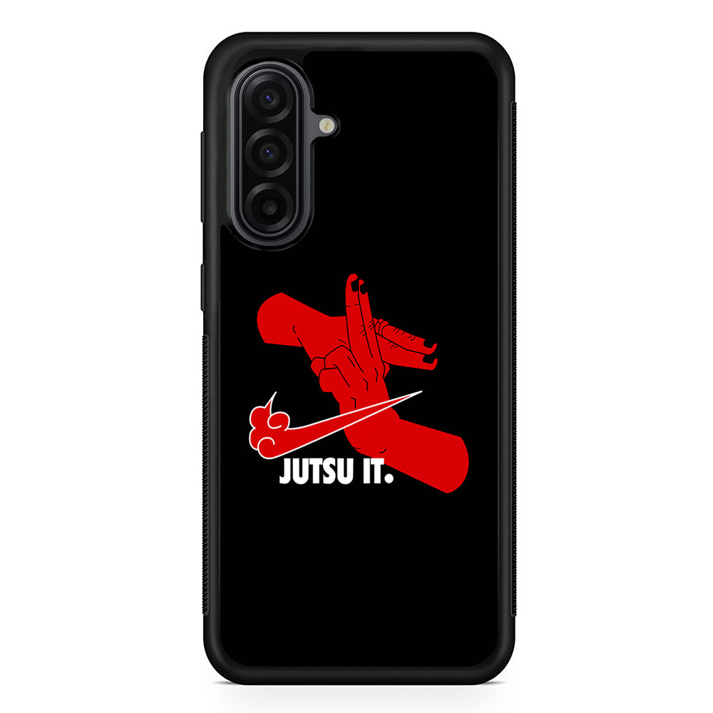 Nike Logo Jutsu It Samsung Galaxy A17 Case | Durable Rubber Samsung Galaxy A17 Phone Case