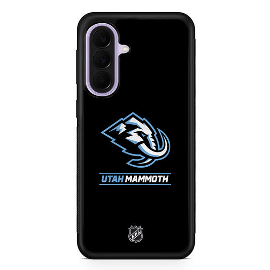 NHL Utah Mammoth Black Samsung Galaxy A37 Case | Samsung Galaxy A37 Rubber Protective Case