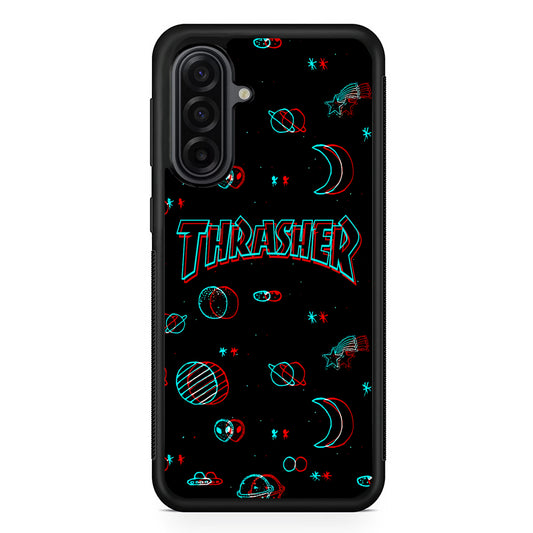 Thrasher Neon Galaxy Samsung Galaxy A17 Case | Durable Rubber Samsung Galaxy A17 Phone Case