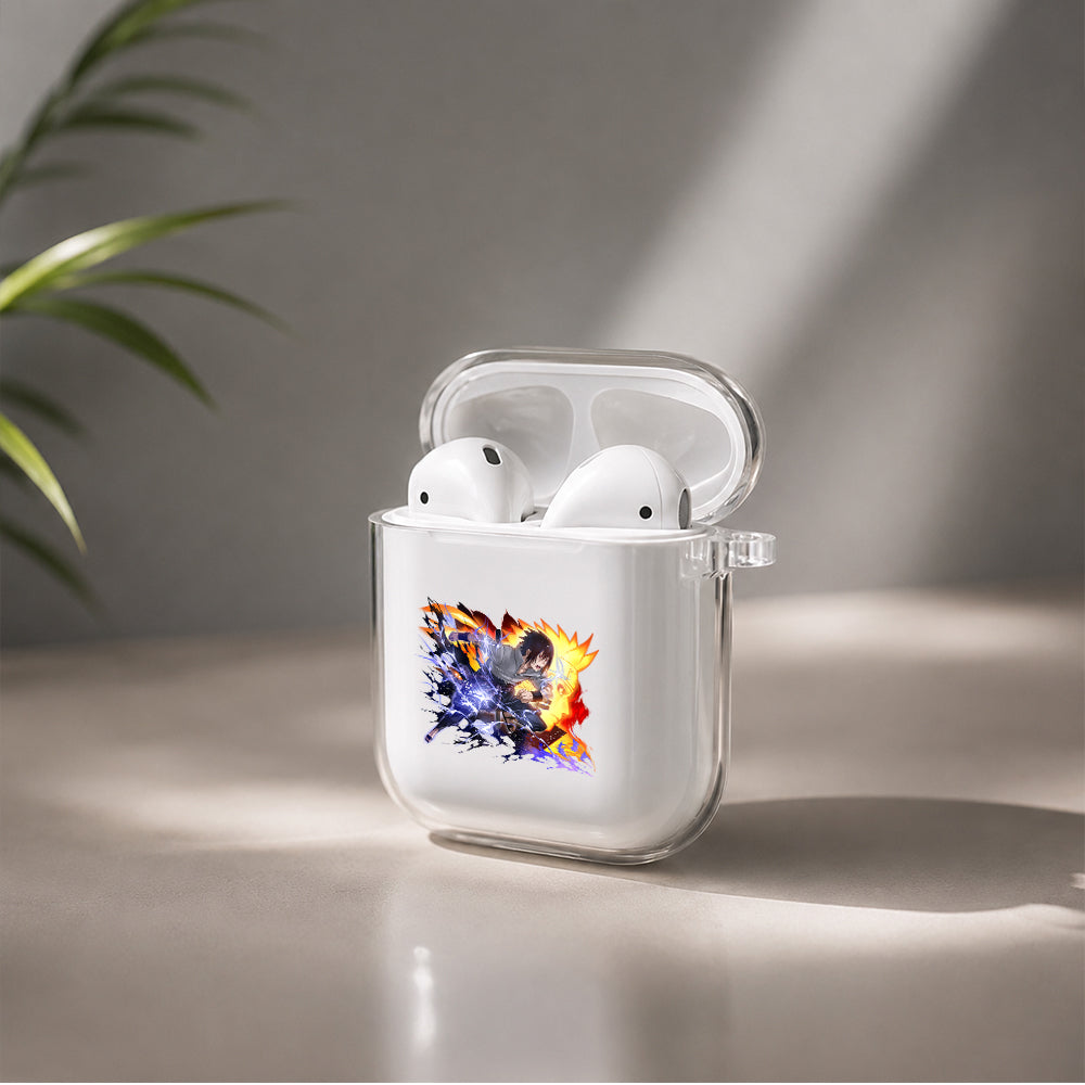 Sasuke The Sun and The Moon Protective Clear Case Cover For Apple Airpods | Soft Silicone AirPods 1 / 2 Case | Protective Cover