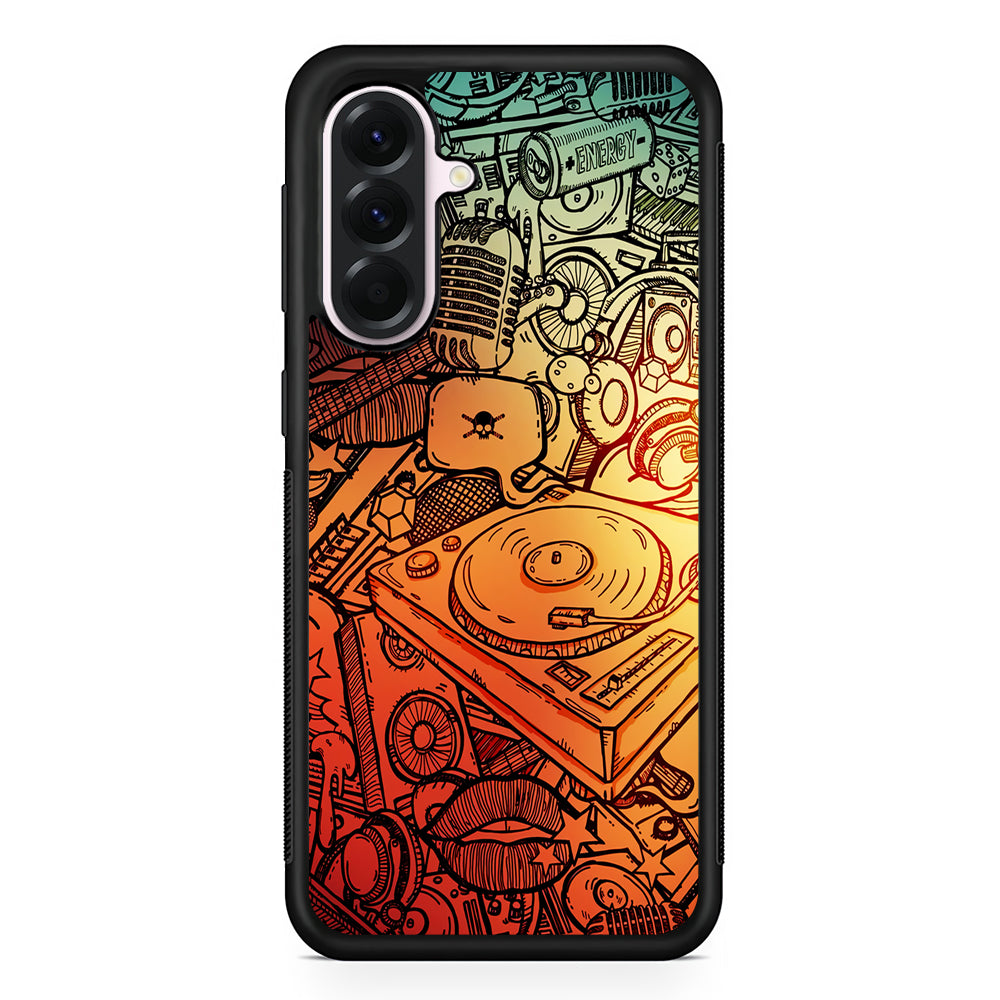 Music Graffiti Art Samsung Galaxy A56 Case | Samsung Galaxy A56 Protective Rubber Case