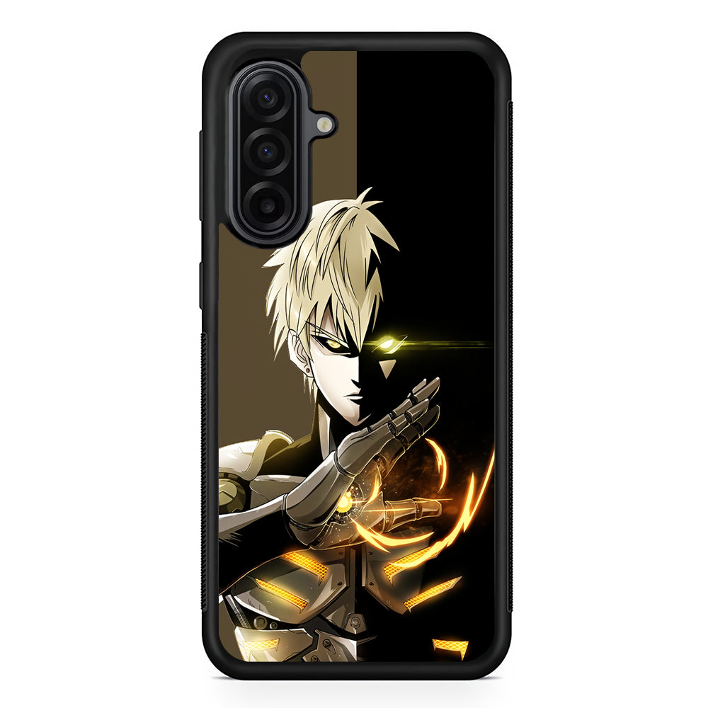 One Punch Man Genos Cyborg Samsung Galaxy A17 Case | Durable Rubber Samsung Galaxy A17 Phone Case