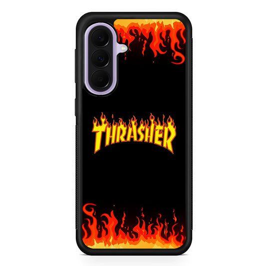 Thrasher in Fire Samsung Galaxy A37 Case | Samsung Galaxy A37 Rubber Protective Case