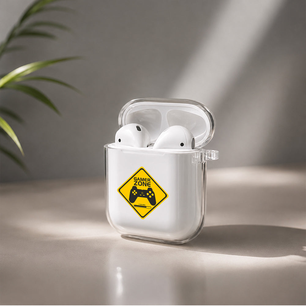 Warning Board for Game Protective Clear Case Cover For Apple Airpods | Soft Silicone AirPods 1 / 2 Case | Protective Cover