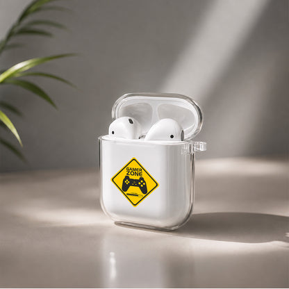 Warning Board for Game Protective Clear Case Cover For Apple Airpods | Soft Silicone AirPods 1 / 2 Case | Protective Cover