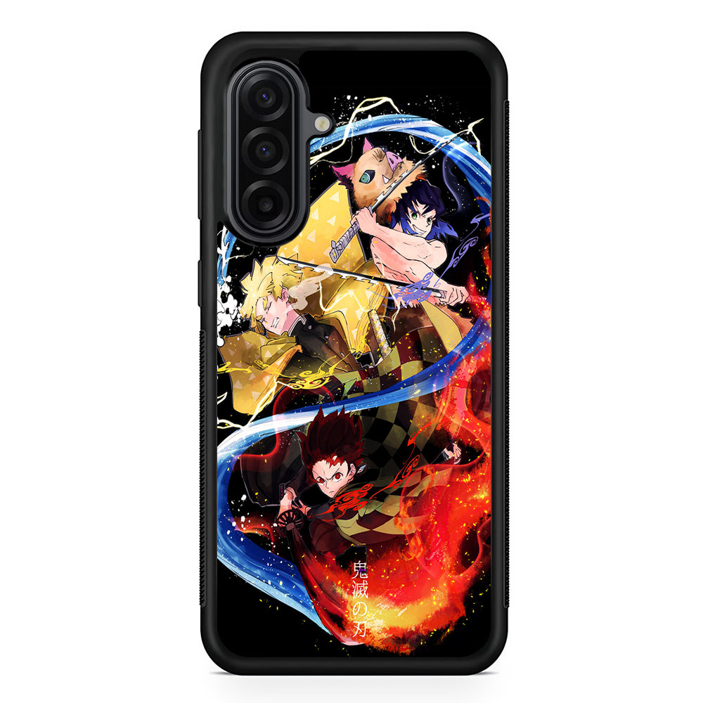 Kimetsu no Yaiba Demon Slayer Samsung Galaxy A17 Case | Durable Rubber Samsung Galaxy A17 Phone Case