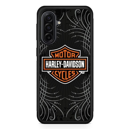 Harley Davidson Grey Motif Samsung Galaxy A17 Case | Durable Rubber Samsung Galaxy A17 Phone Case