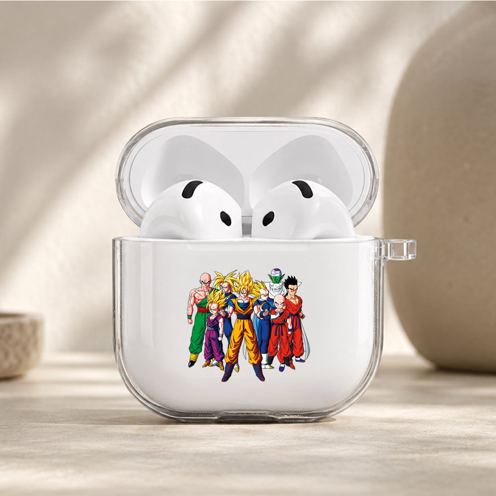 Dragon Ball Z-Fighters Protective Apple Airpods 4 Clear Case - Durable Clear Protection