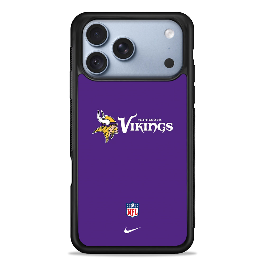 NFL Minnesota Vikings Purple Nike iPhone 18 Pro Case - iPhone 18 Pro Silicone Case