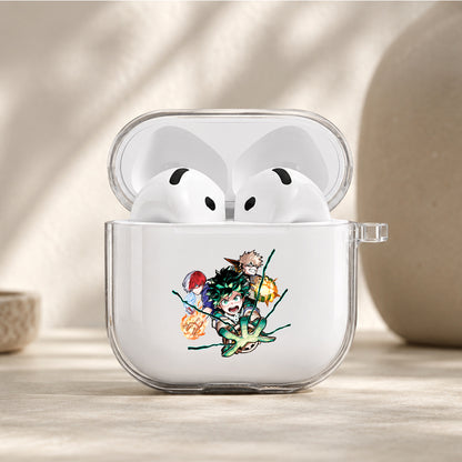 My Hero Academia Trio Evolution Protective Apple Airpods 4 Clear Case - Durable Clear Protection