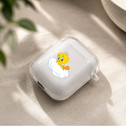 Tweety Cartoon Protective Clear Case Cover For Apple Airpods | Soft Silicone AirPods 1 / 2 Case | Protective Cover