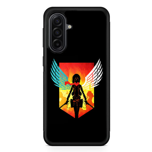 Mikasa Ackerman Art Samsung Galaxy A17 Case | Durable Rubber Samsung Galaxy A17 Phone Case