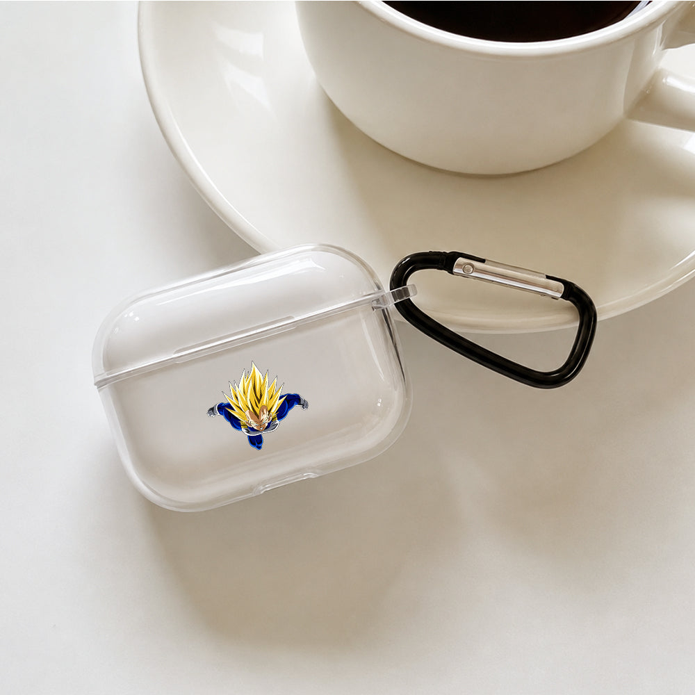 Super Saiyan Vegeta Protective Apple AirPods Pro 3 Clear Case | Shockproof Cover