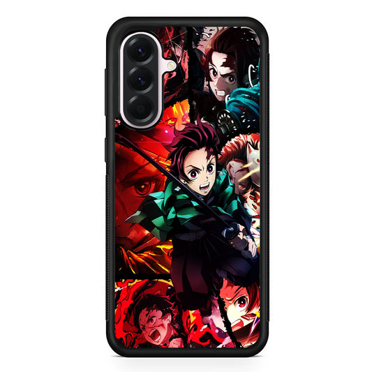 Kimetsu no Yaiba Tanjiro Aesthetic Samsung Galaxy A56 Case | Samsung Galaxy A56 Protective Rubber Case