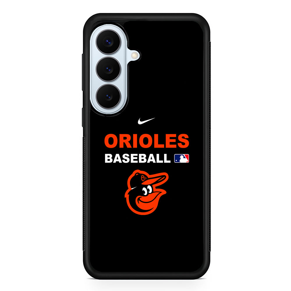 MLB Baltimore Orioles Black Nike Samsung Galaxy S26 Plus Case | Lightweight Protective Phone Cover