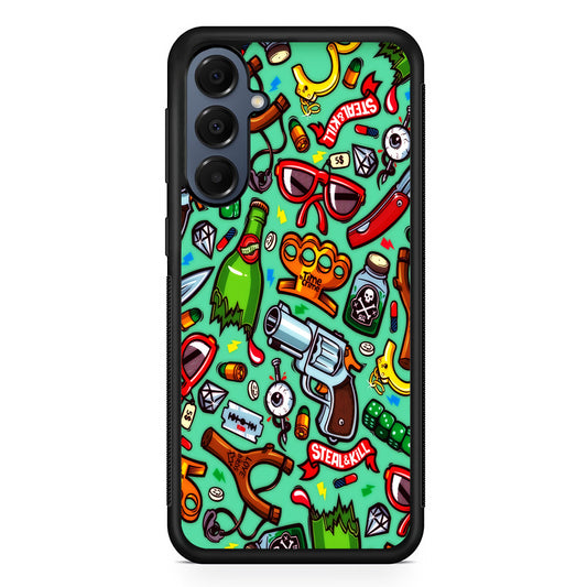 Doodle Sticker Bomb Samsung Galaxy A16 Case | Slim Protective Cover for Samsung Galaxy A16
