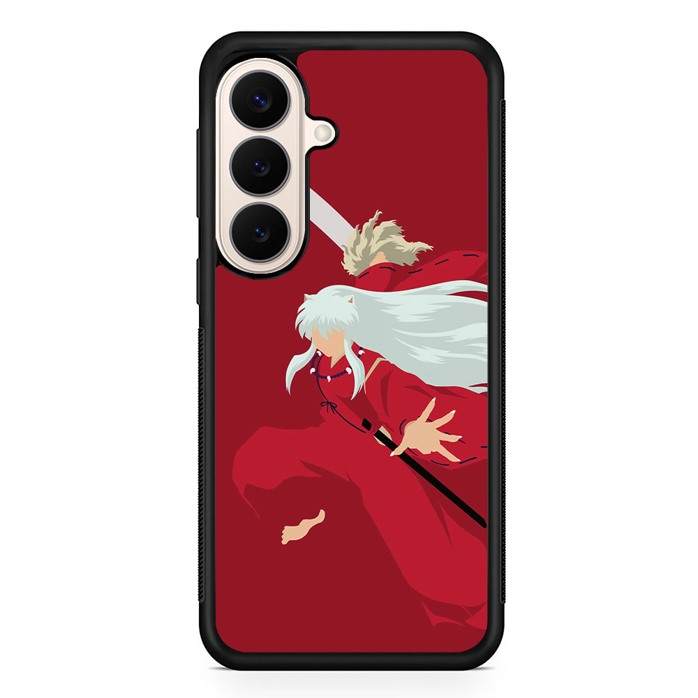 Inuyasha Red Background Samsung Galaxy S26 Case | Durable Protective Rubber Cover