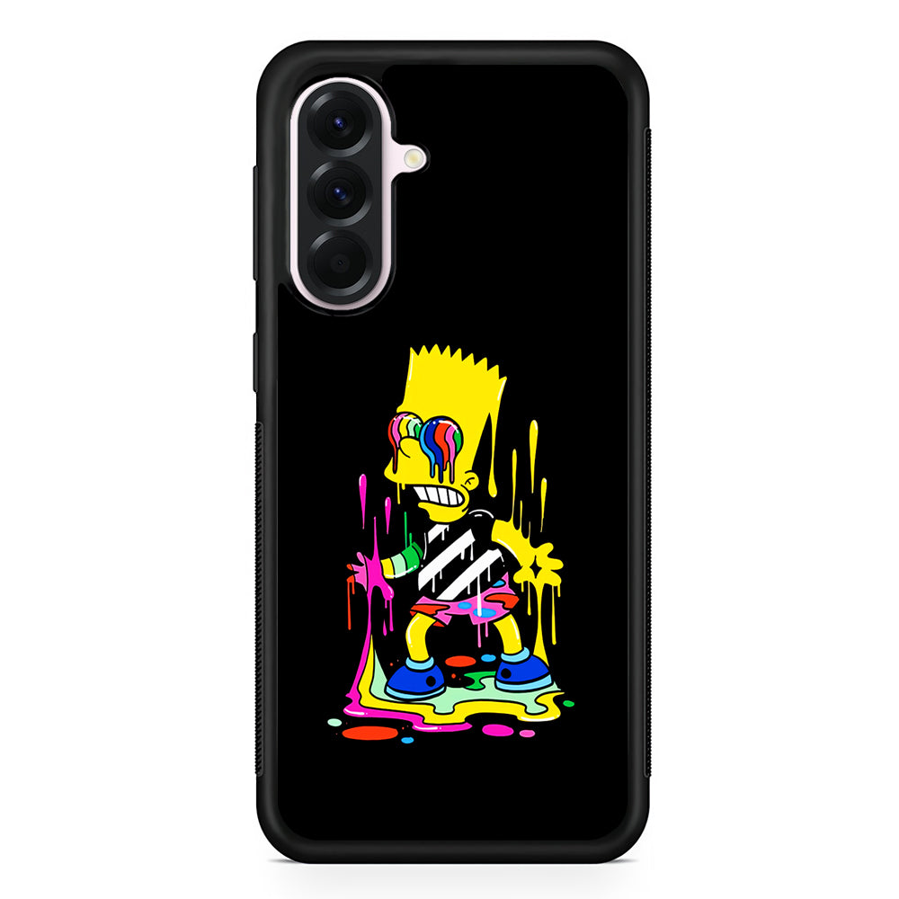 Bart Simpson Painting Samsung Galaxy A56 Case | Samsung Galaxy A56 Protective Rubber Case