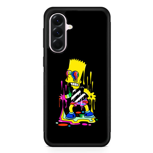 Bart Simpson Painting Samsung Galaxy A56 Case | Samsung Galaxy A56 Protective Rubber Case